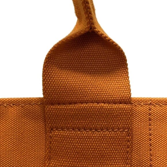 Auth PRADA Canapa Papaya (Orange) Canvas Tote Bag - Picture 11 of 14
